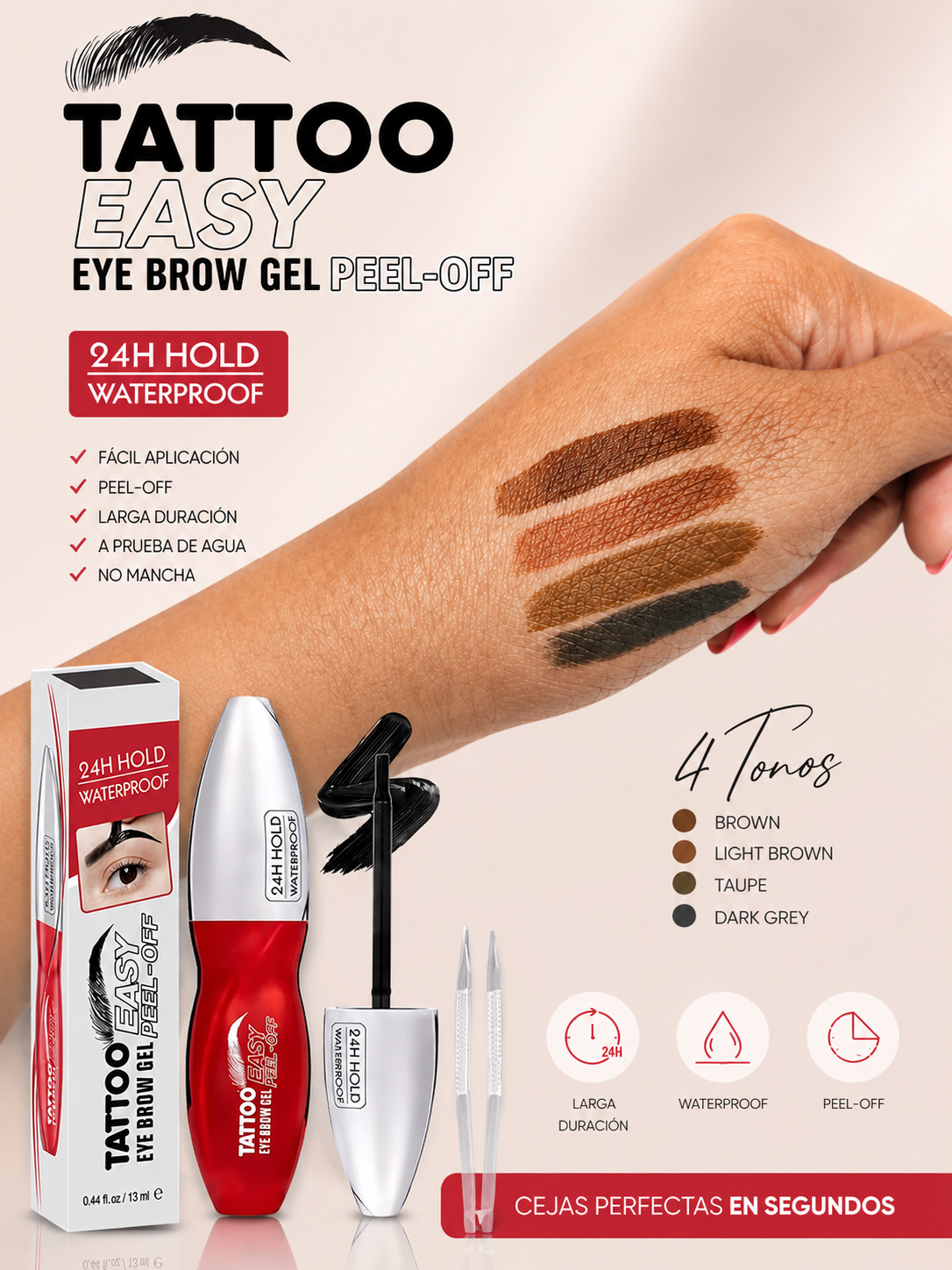 GEL TATOO PARA CEJAS OLIBOLLA LA-E315